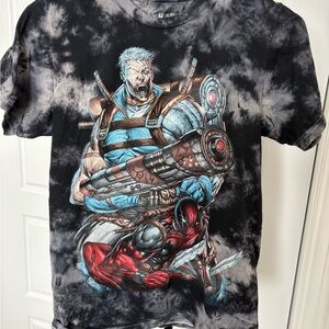 Marvel Black and Gray Graphic Tee